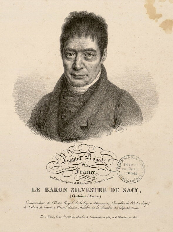 Antoine-Isaac Silvestre de Sacy